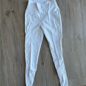 ALO Yoga White Mesh High Waisted Leggings Extra Small